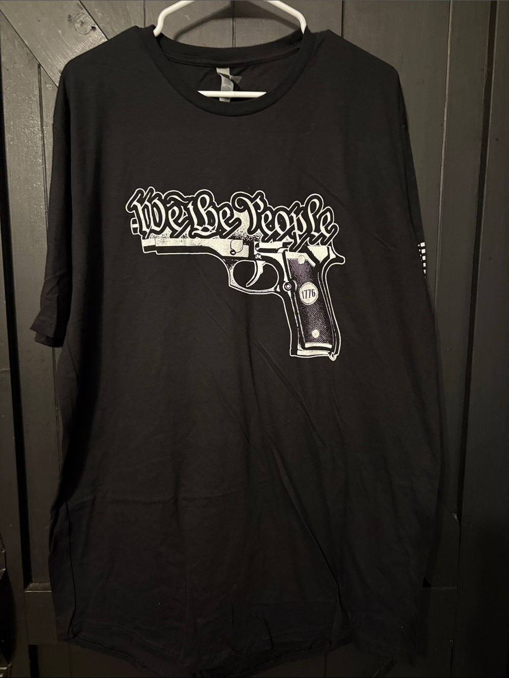 Next Level Apparel Black Graphic 'We The People' Tee